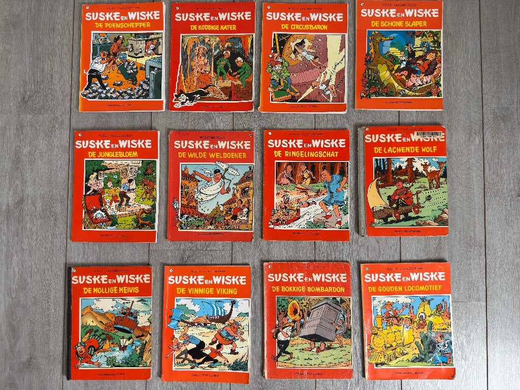 Suske en Wiske, Meerdere stripboeken, Ophalen of Verzenden, Gelezen, Willy Vandersteen