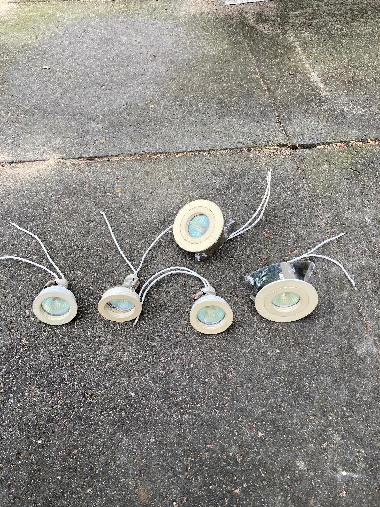 Halogeen spots, Gebruikt, Metaal of Aluminium, Ophalen of Verzenden, Inbouw