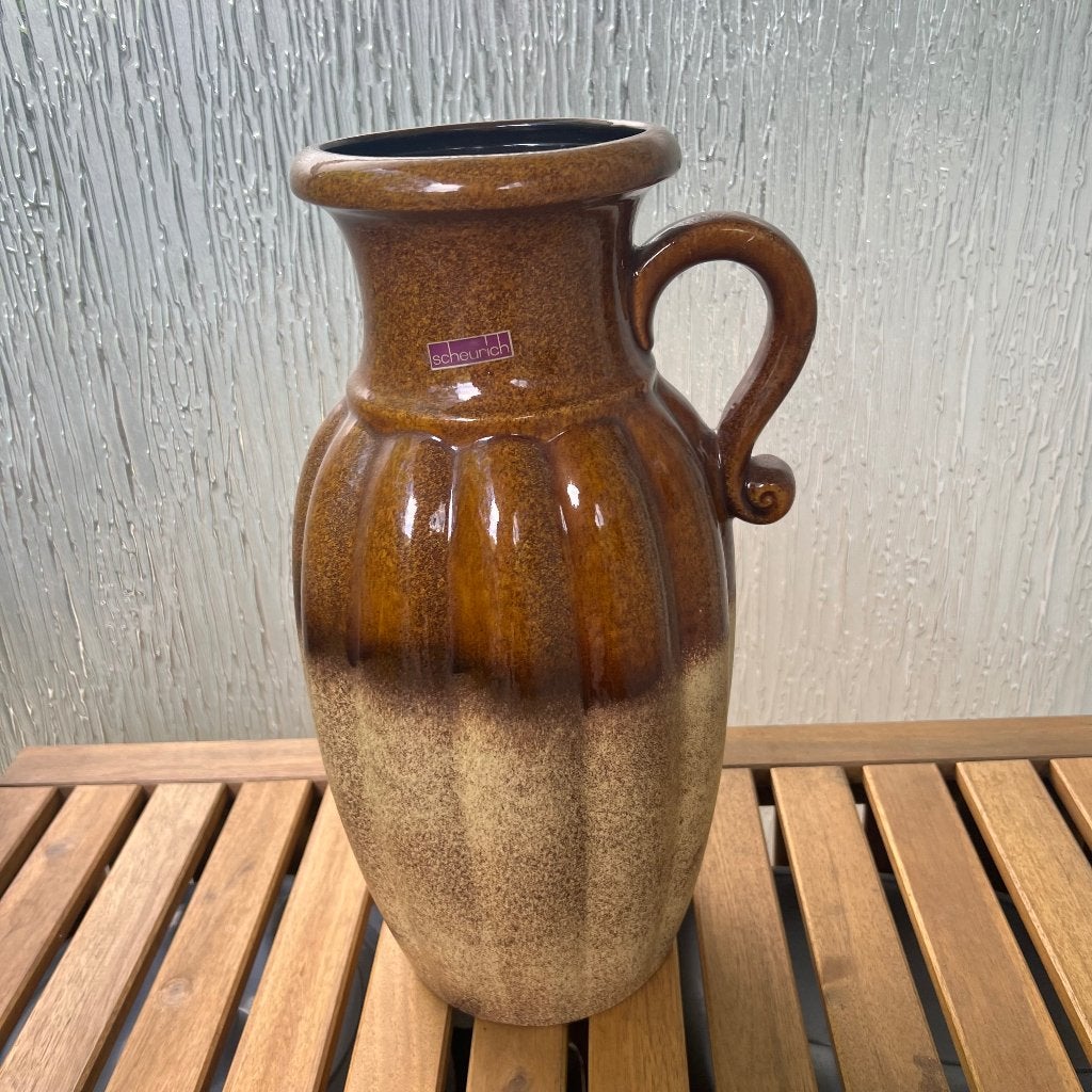 Vaas Scheurich 492-44 met handvat, 44 cm, Beige, Met handvat, Ophalen of Verzenden
