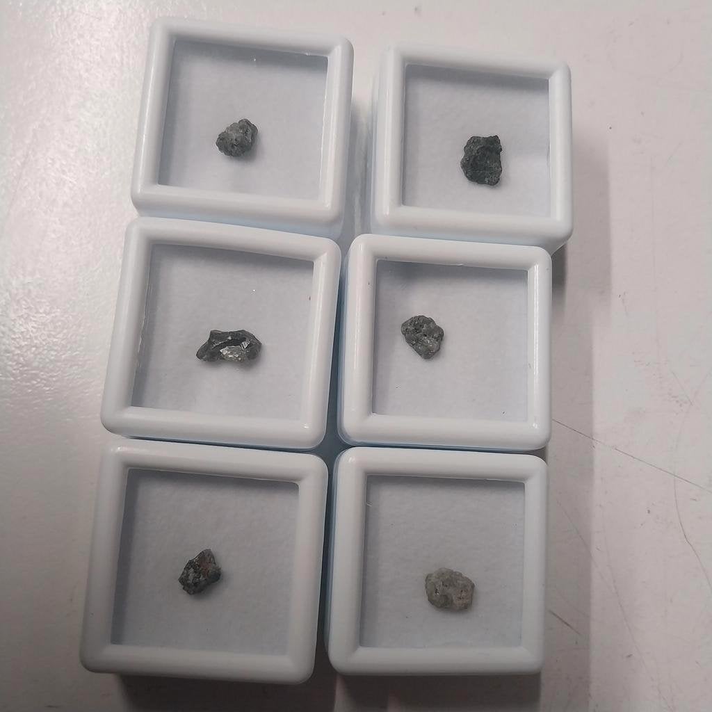 6 Afrikaanse ruwe diamanten natuur, Sieraden, Tassen en Uiterlijk, -, -, Nieuw, Ophalen of Verzenden