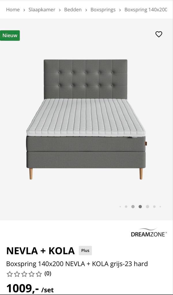 Bed moet weg bed is nog nieuw, 200 cm, Grijs, Nieuw, Tweepersoons