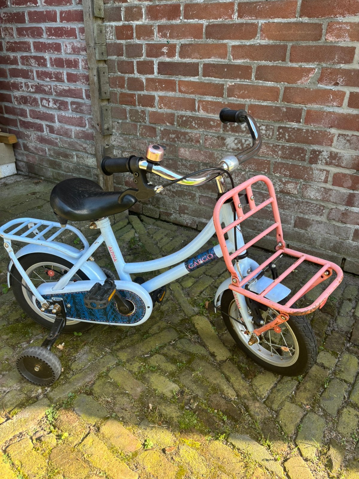 12 inch Alpina cargo meisjesfiets kinderfiets lichtblauw, Fietsen en Brommers, Fietsen | Kinderfietsjes, Ophalen of Verzenden