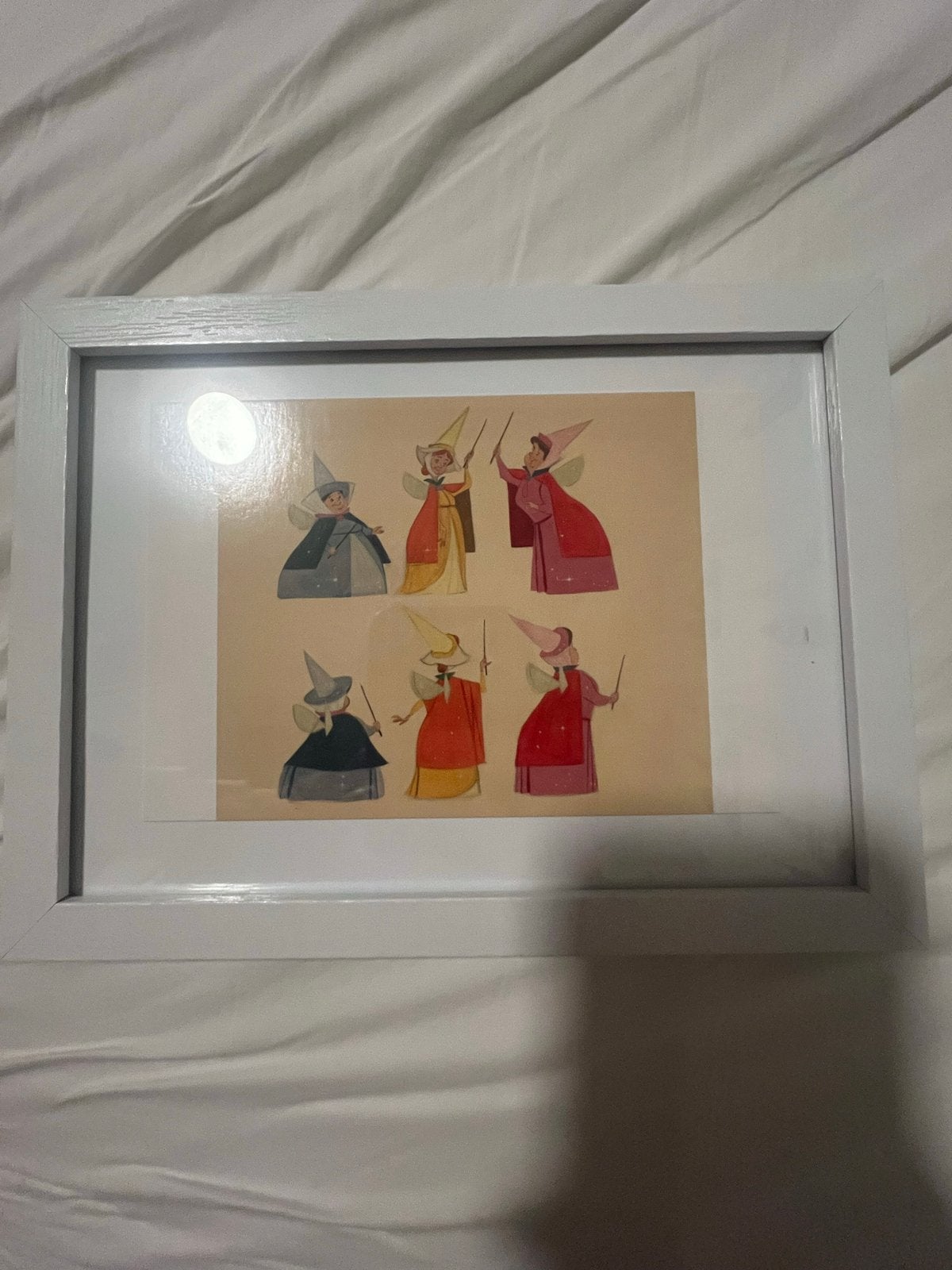Disney Doornroosje Kunstkaart - Drie Goede Feeën, Minder dan 50 cm, Ophalen of Verzenden, 5 – 50, Print