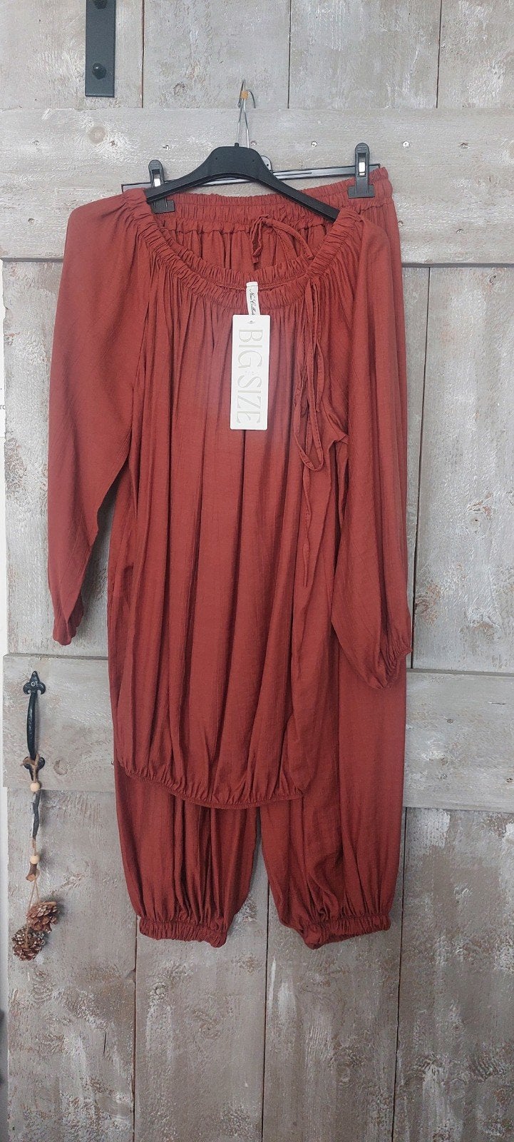 Prachtige New Collection Crêpe Set - Blouse & Broek 46-52, Kleding | Dames, Overige kleuren, Blouse of Tuniek, Nieuw, Ophalen of Verzenden