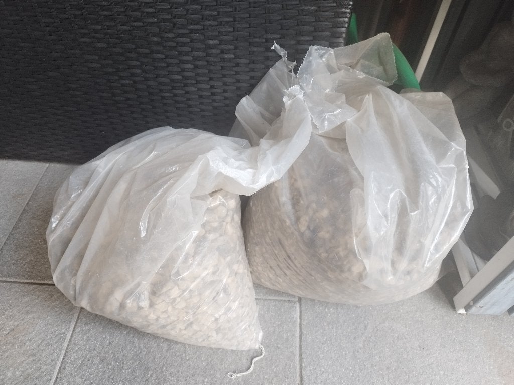 Siergrind, Tuin en Terras, Grind, Keien en Split, Ophalen, Gebruikt, Beige, Grind