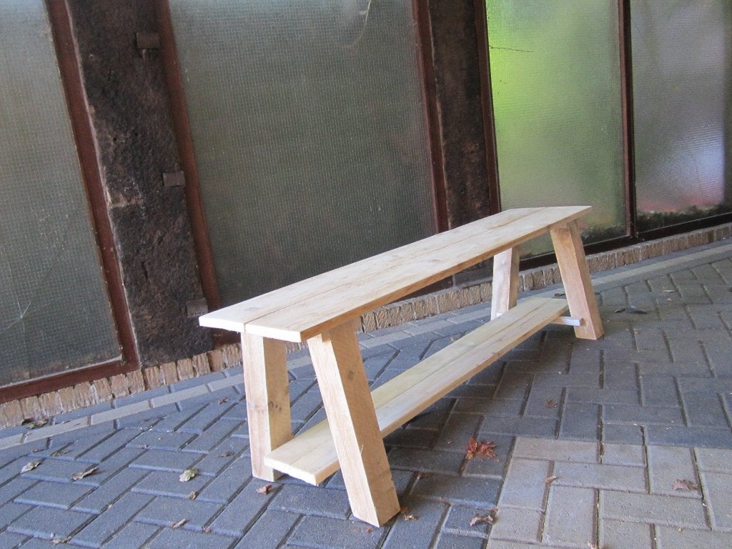 houten bankje, Ophalen, Hout, Beige, Nieuw