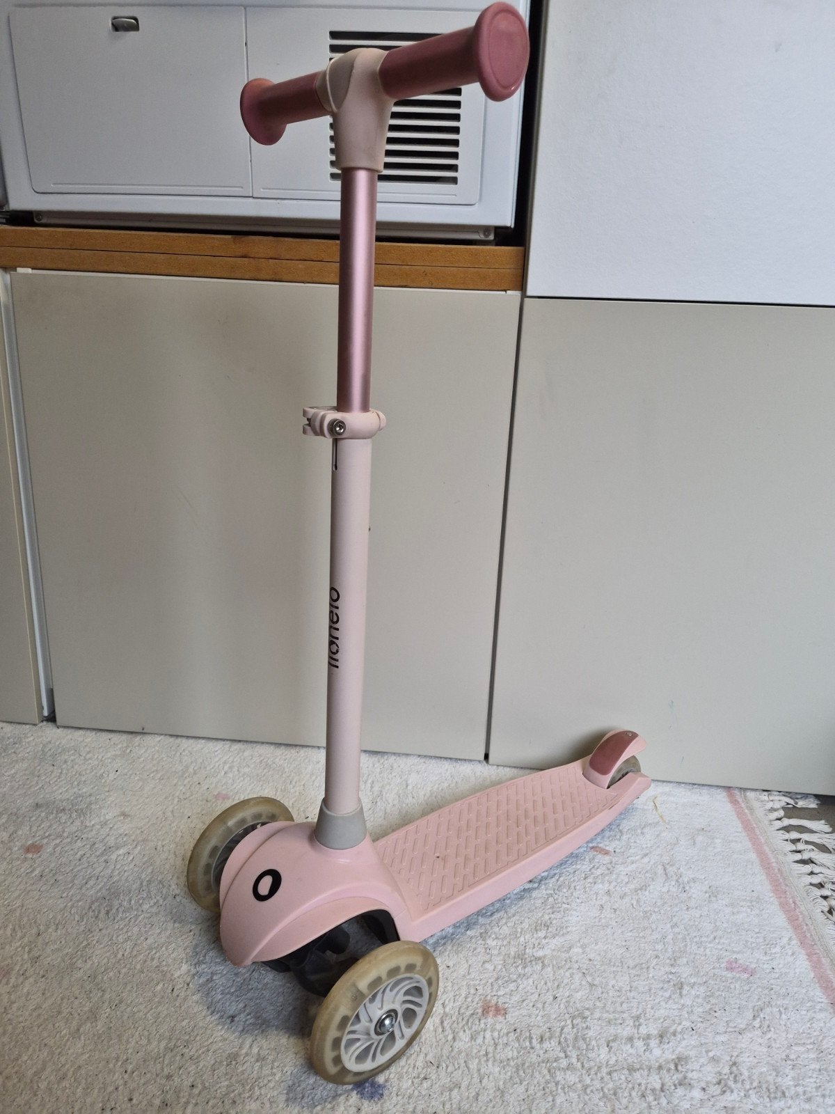 Roze Lionelo driewieler step voor kinderen, Ophalen, Gebruikt, Gewone step, Lionelo
