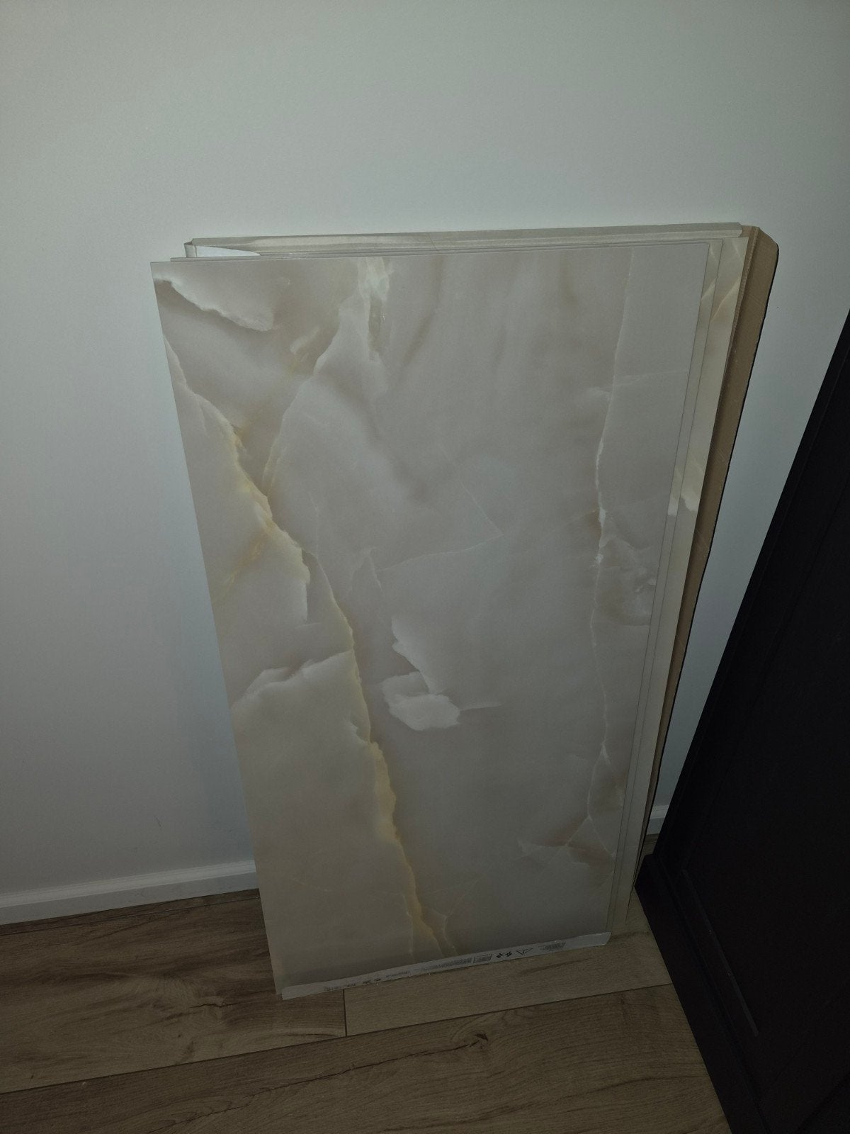Grote keramische tegels 60x120 cm - Marmerlook, Ophalen, 60 cm of meer, Nieuw, Minder dan 5 m²
