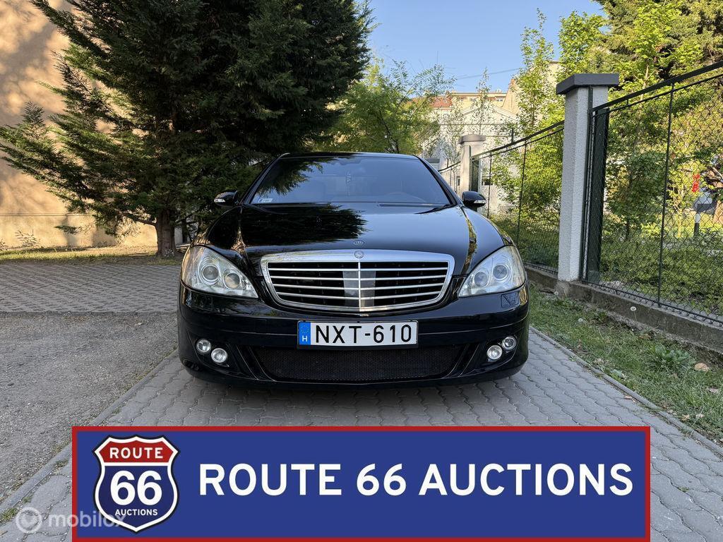 Mercedes-Benz S 500 Brabus 6.1 | 2008 | Route 66 Auctions, Auto's, Gebruikt, Overige carrosserieën, Zwart, Bedrijf