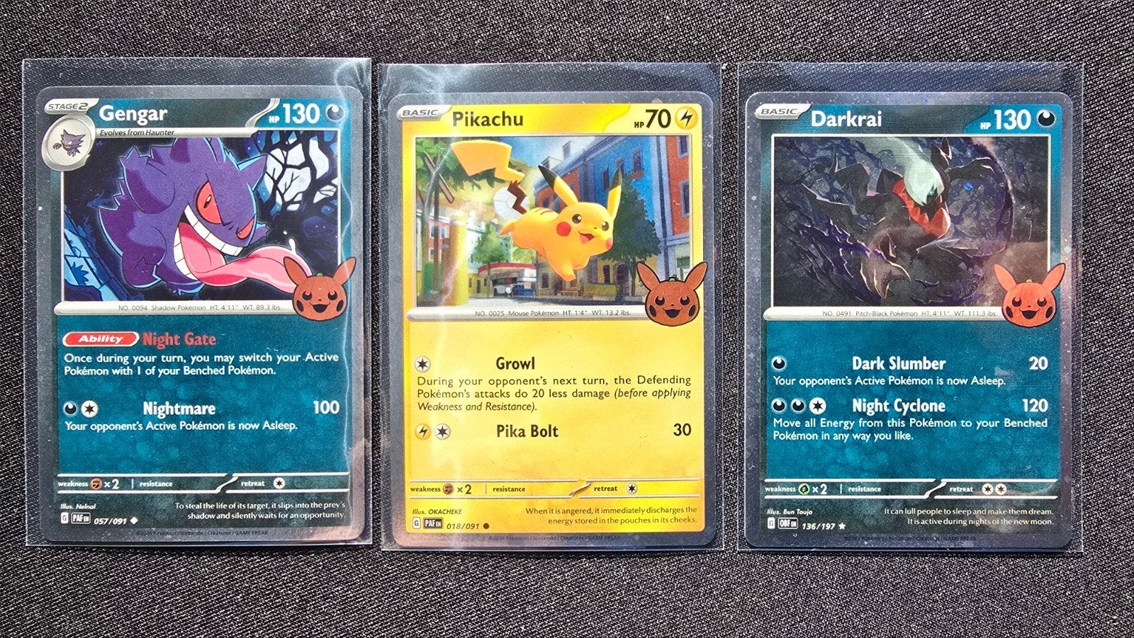 Pokémon Top 3 hits. Holo Cosmos: Gengar, Pikachu, Dar, Ophalen of Verzenden, Nieuw, Meerdere kaarten