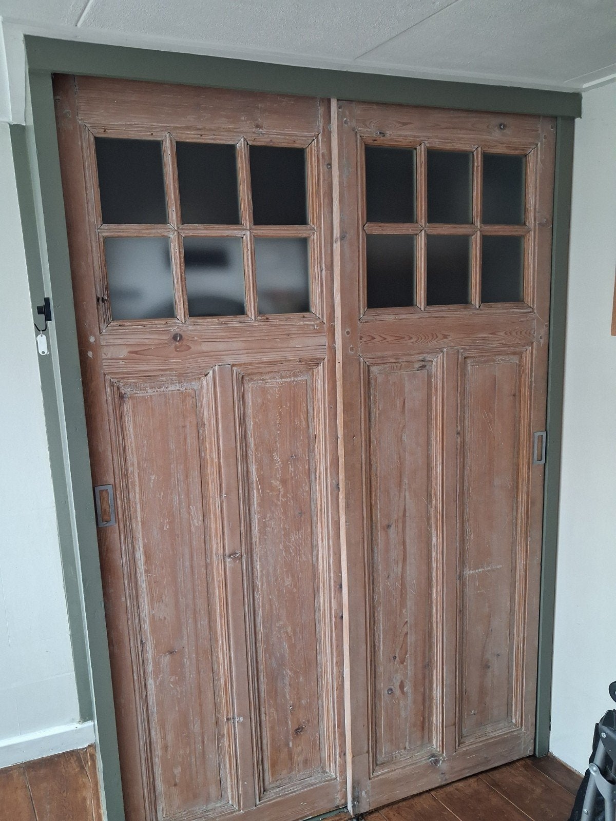 2 oude deuren, Ophalen, Grenenhout, Minder dan 70 cm, 170 cm of meer