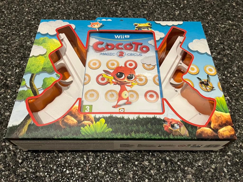Cocoto Magic Circus 2 (Wii U) Gun Box, Spelcomputers en Games, Games | Nintendo Wii U, Nieuw, Shooter, 3 spelers of meer, Vanaf 18 jaar