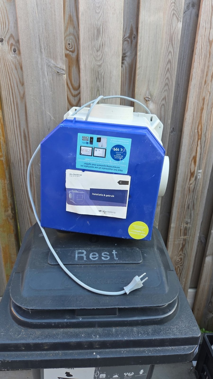 Itho Daalderop CVE ECO RFT Ventilatie-unit, Ophalen, Gebruikt