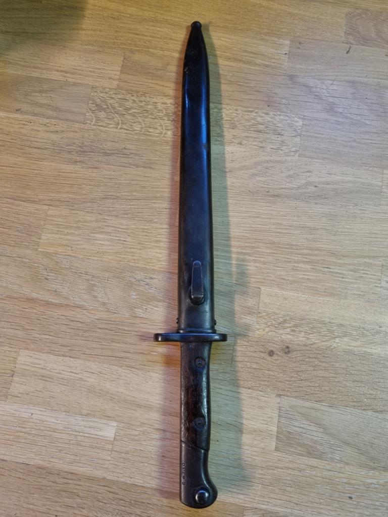 Portugese M1904 bajonet, Verzamelen, Ophalen of Verzenden, Landmacht, Overige gebieden, Mes of Dolk