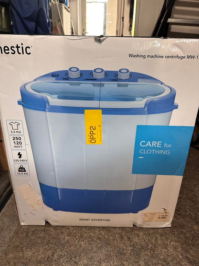 Mestic Mini Camping Wasmachine Centrifuge MW-120, Ophalen, Nieuw, Mini