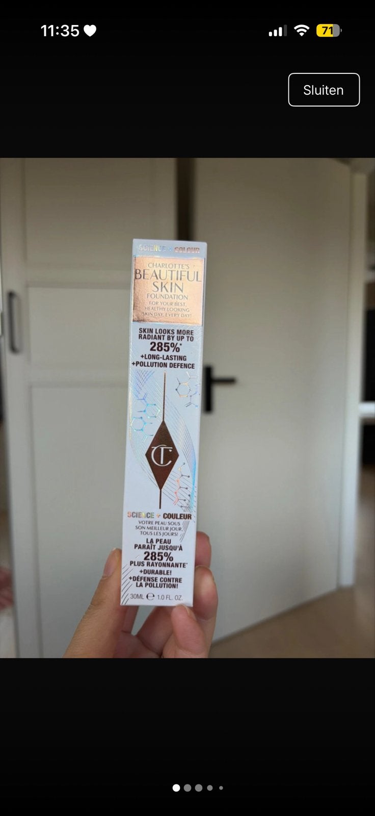 Charlotte Tilbury Beautiful Skin Foundation 6 Neutral, Sieraden, Tassen en Uiterlijk, Gehele gezicht, Beige, Nieuw, Ophalen of Verzenden