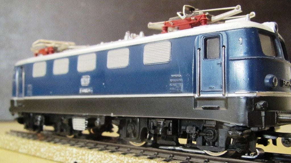 Märklin H0 # 3034 E-Lok DB E41 blauw, gegoten zéér goed, Wisselstroom, Gebruikt, Locomotief, Ophalen of Verzenden