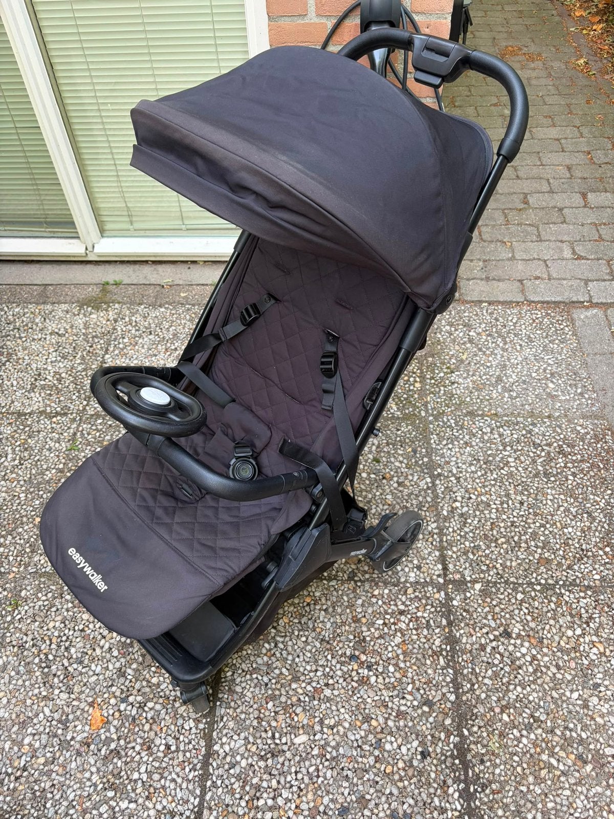 Easy walker buggy Jackey (Shadow black), Ophalen, Gebruikt, Overige merken, Verstelbare rugleuning