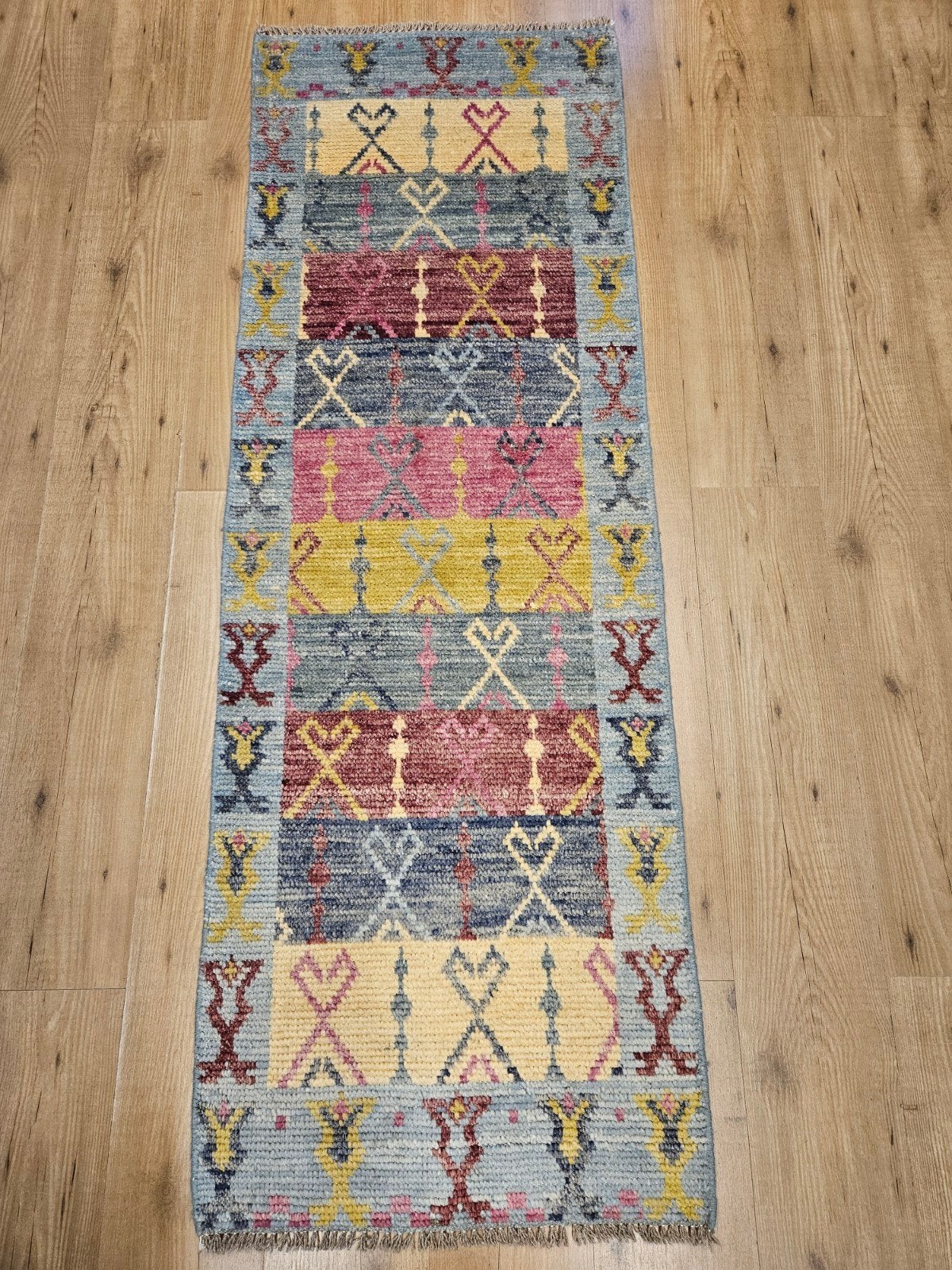Handgeknoopt oosters tapijt loper 183x62, Info@SlatsAntiek.nl, Gebruikt, Perzisch, Vof Slats Antiek