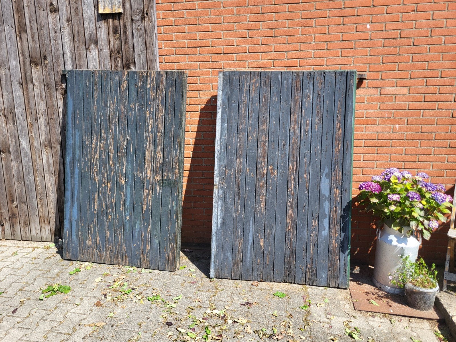 Mooie oude staldeuren, Minder dan 3 meter, Ophalen of Verzenden, Hout, 1 tot 2 meter