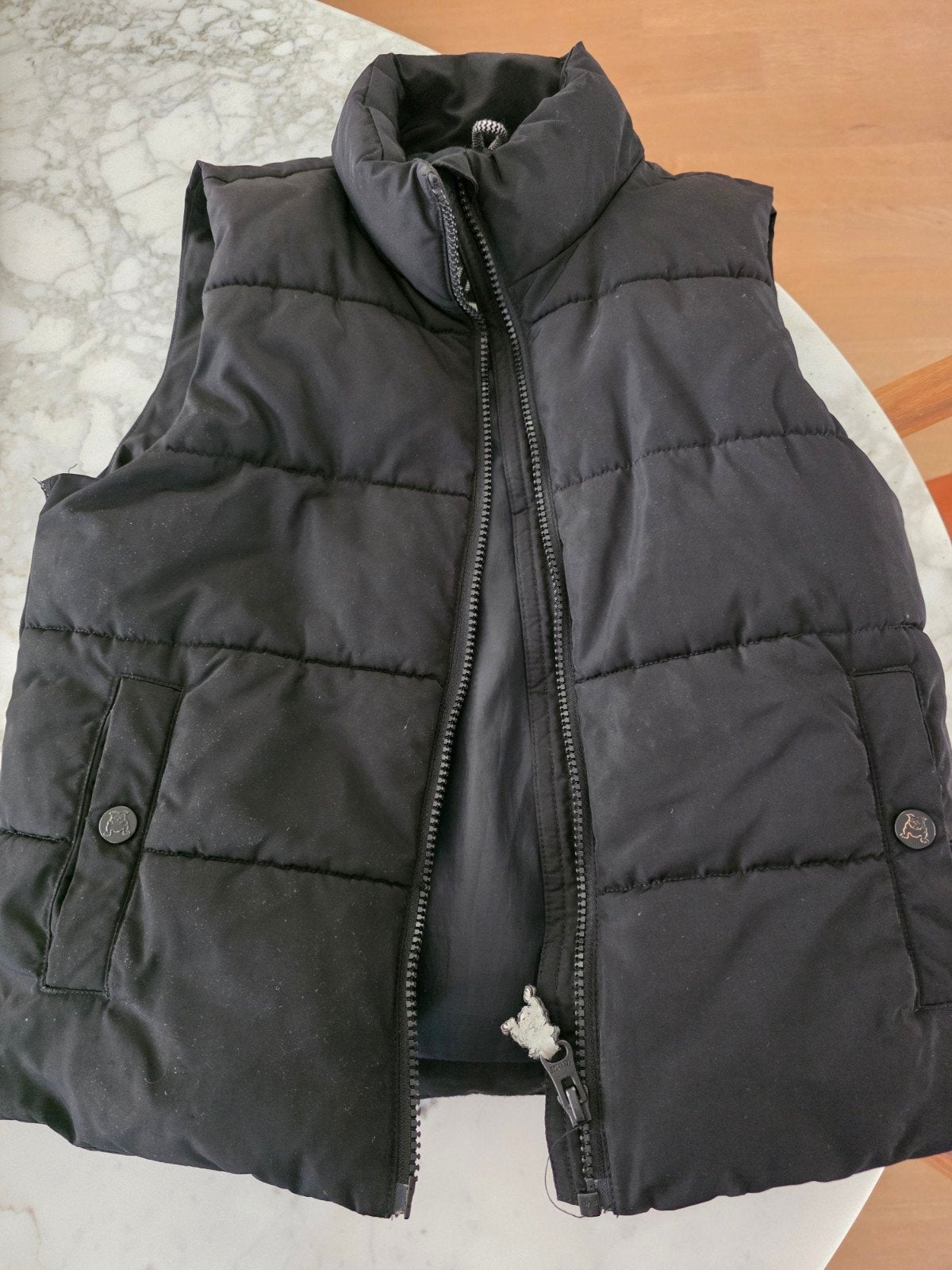 Mooie kwaliteits bodywarmer maat 122/128, Jongen of Meisje, Ophalen of Verzenden, Zo goed als nieuw, Salty Dog