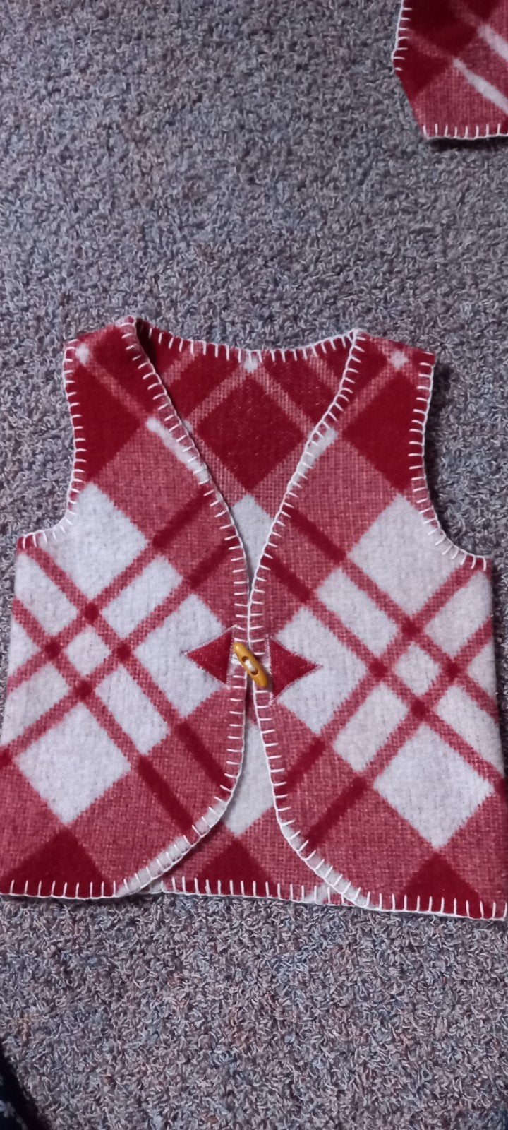 Geruite bodywarmer maat S, Ophalen of Verzenden