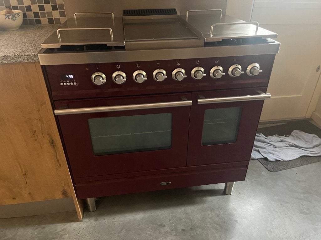 BORETTI GASFORNUIS 90 cm, Ophalen, Gebruikt, Warmhoudplaat, 60 cm of meer