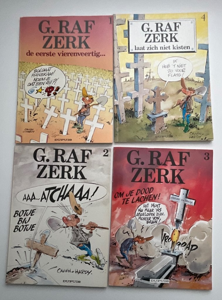 G RAF Zerk 8 strips, Meerdere stripboeken, Ophalen of Verzenden, Zo goed als nieuw
