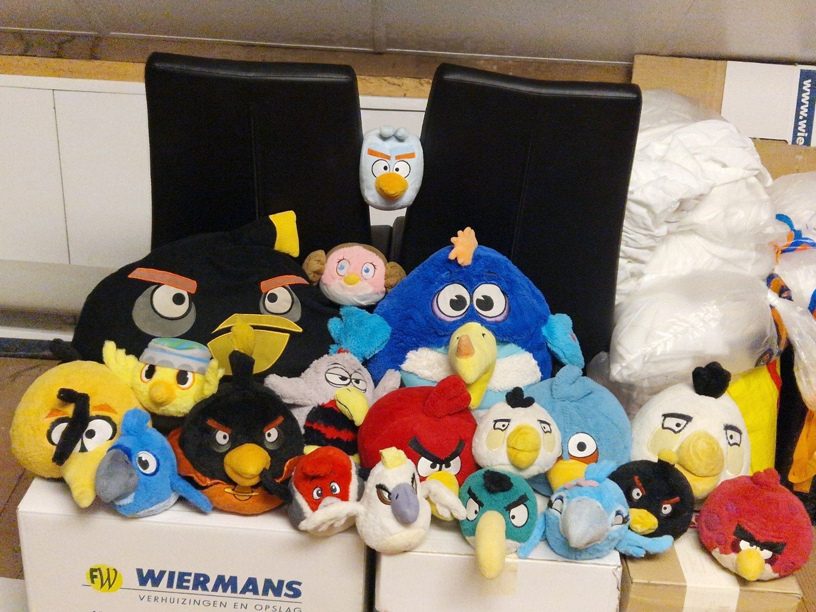 Grote collectie Angry Birds knuffels - Diverse maten, Ophalen, Gebruikt, Overige merken, Overige typen
