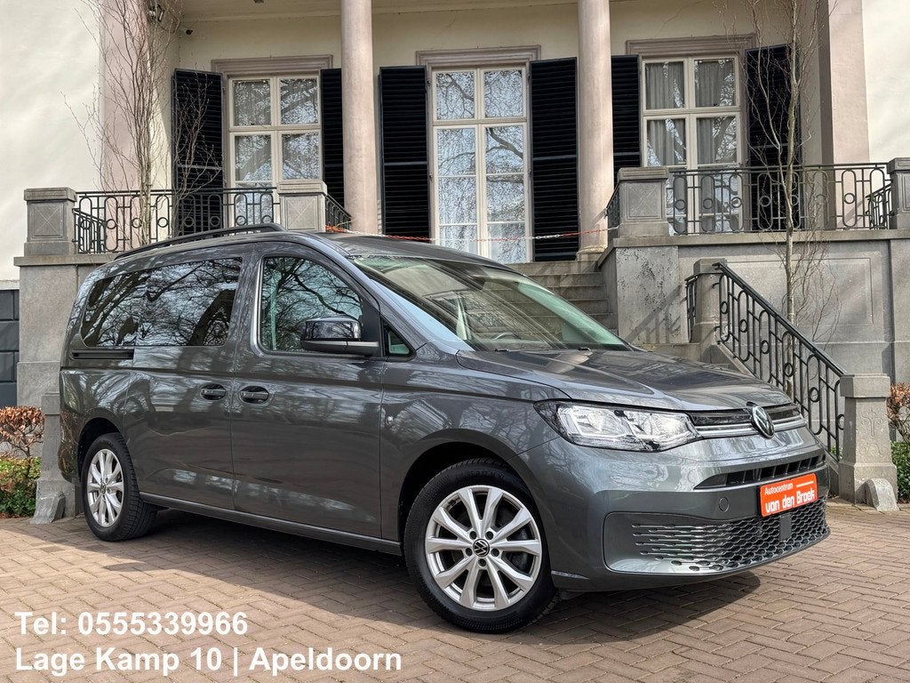 Volkswagen Caddy Maxi 1.5 TSI 7p Automaat Navi Android Carpl, Auto's, Volkswagen, 1556 kg, 4 cilinders, 7 stoelen, Origineel Nederlands