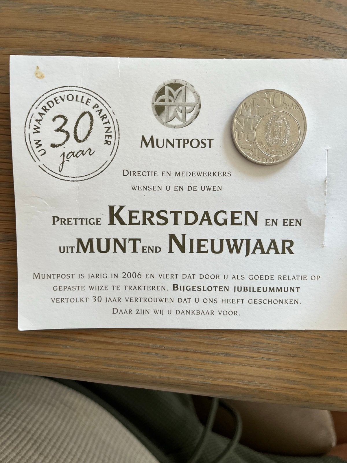 Muntpost Jubileummunt 30 jaar - 50 cent, Postzegels en Munten, Munten | Nederland, Ophalen, Koningin Beatrix, Overige waardes