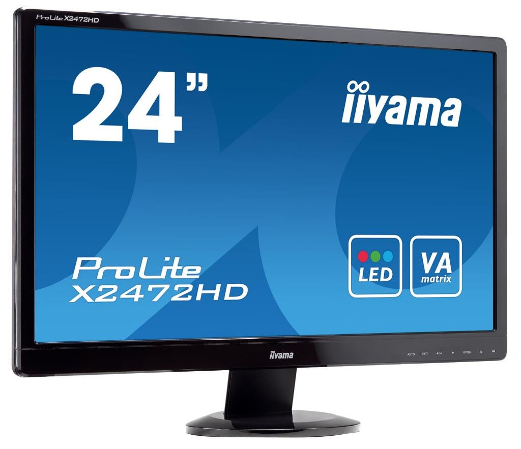 24 Inch IIyama Prolite X2472hd Led alle aansluitingen Kabels, Computers en Software, Monitoren, HDMI, Gebruikt, 101 t/m 150 Hz
