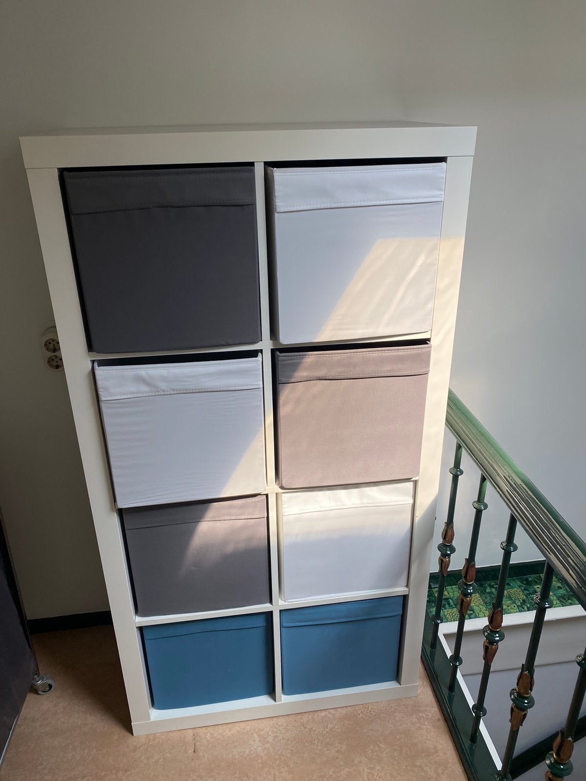 Ikea vakkenkast + manden, Ophalen, Gebruikt