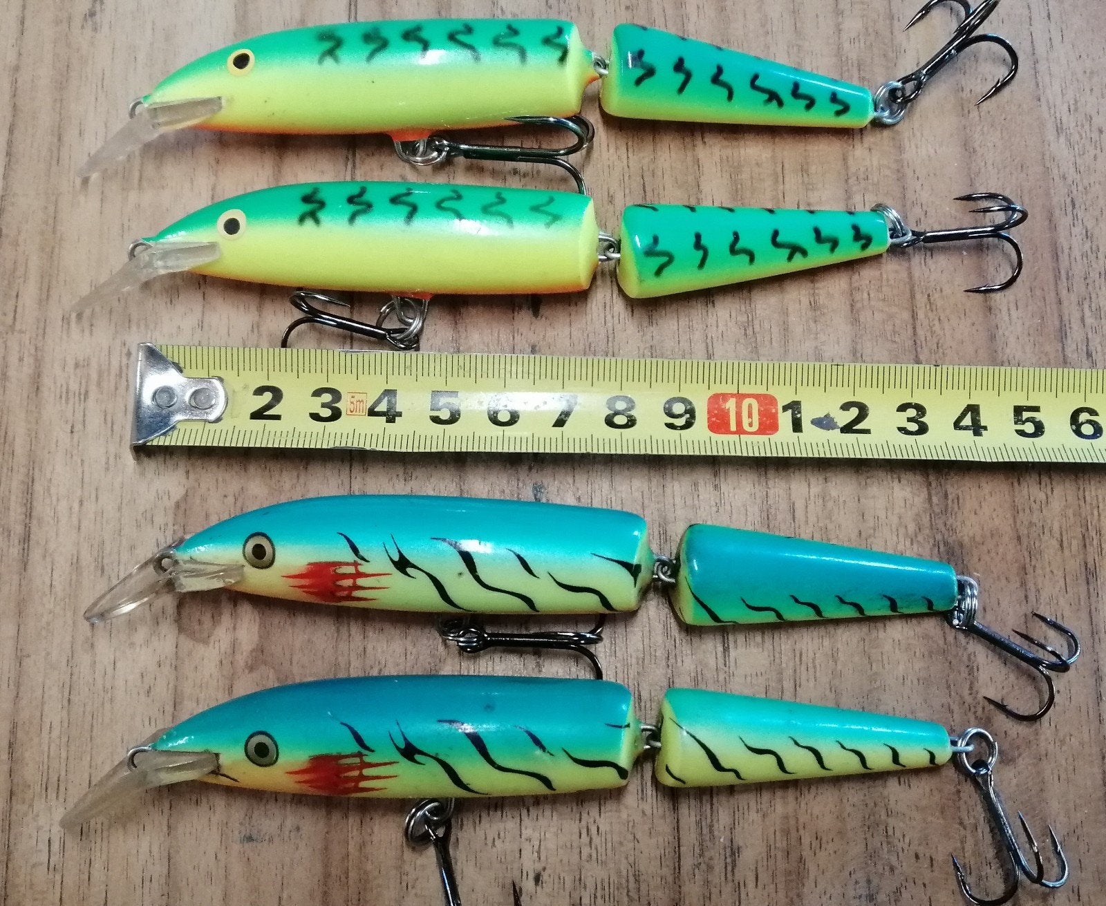 Mooi setje Rapala J13 Firetigers, Ophalen, Gebruikt, Overige typen