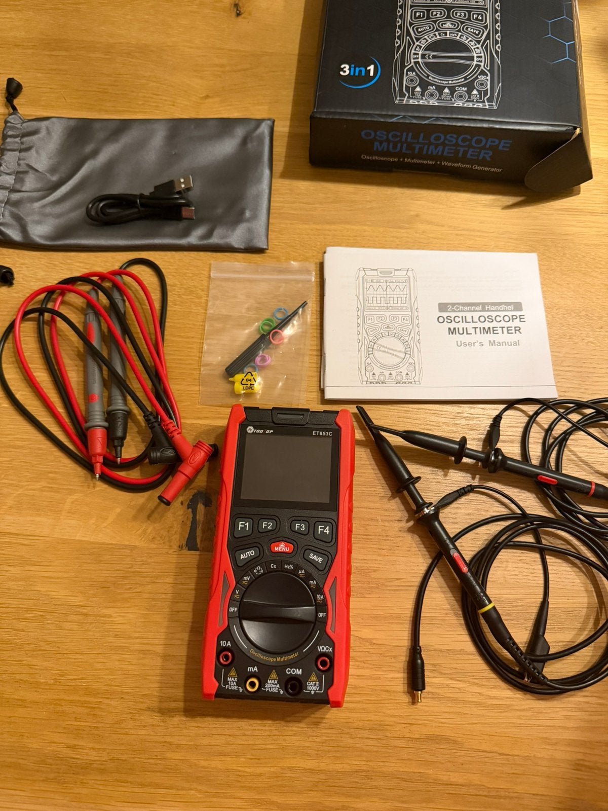 Oscilloscoop multimeter 3 in 1, Ophalen of Verzenden, Zo goed als nieuw, Multimeter