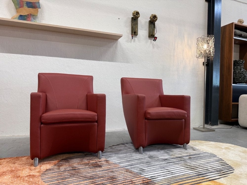 Nieuw Leolux Dolcinea Fauteuil Leer Terracotta Design  Stoel, Leolux, Info@leolux.nl, Nieuw, Ophalen of Verzenden