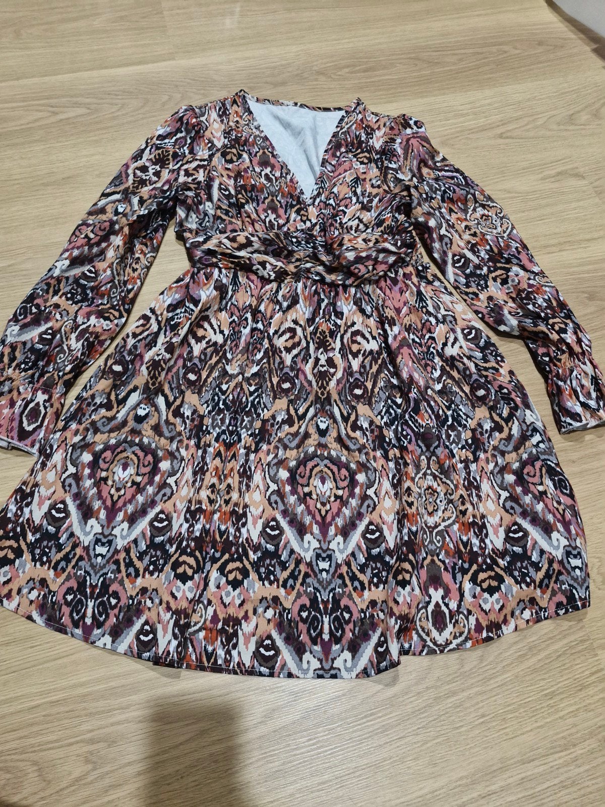 Jurk maat L (40/42) shein, Kleding | Dames, Jurken, Ophalen of Verzenden, Zo goed als nieuw, Maat 38/40 (M), Onder de knie