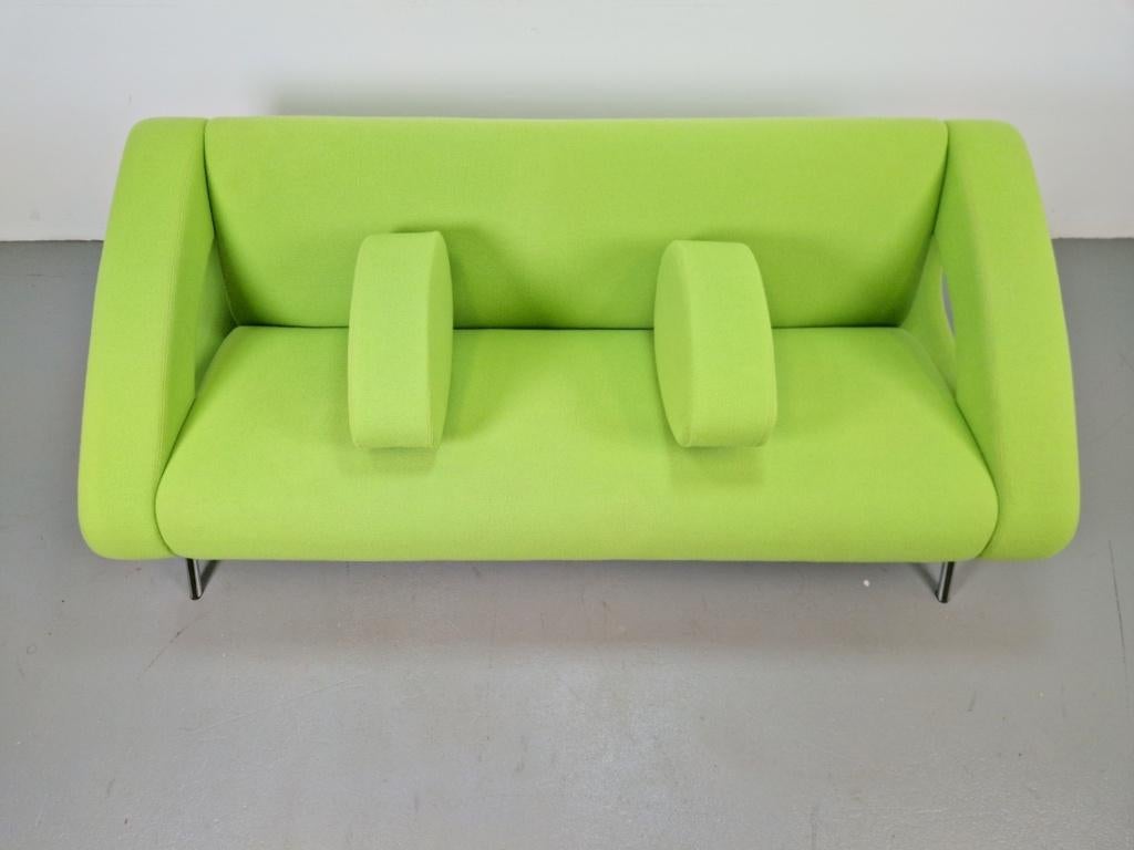 Moderne sculpturale bank Artifort Isobel bank groen funky, Ophalen, Modern design, N, 150 tot 200 cm