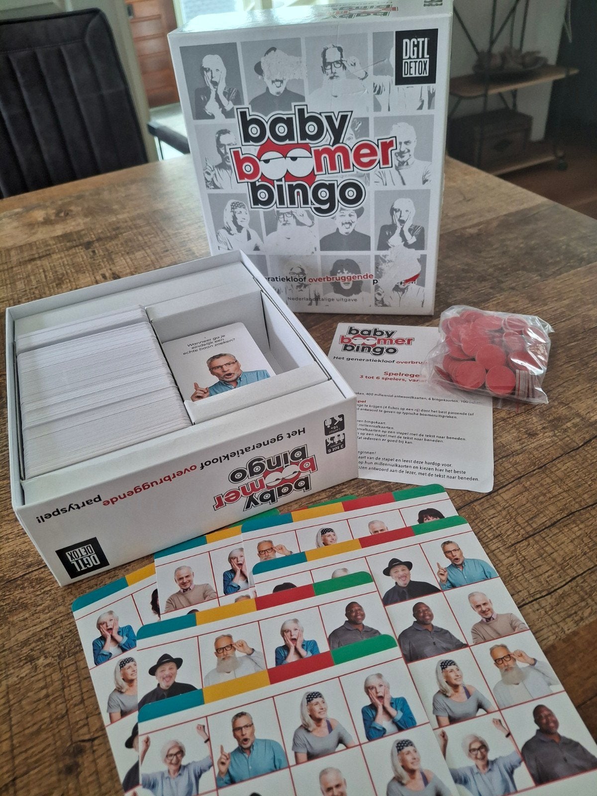 Baby Boomer Bingo: Het generatiekloof overbruggende spel, Vijf spelers of meer, Ophalen of Verzenden, Zo goed als nieuw, DGTL Detox