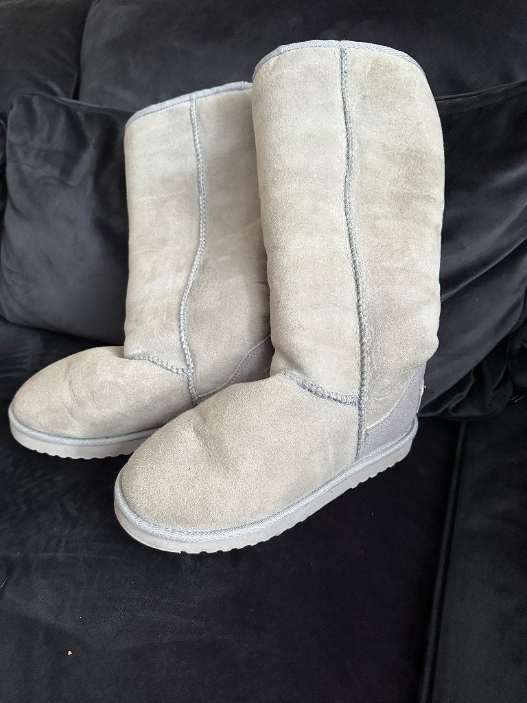 Laarzen gevoerd met bont., Hoge laarzen, Australia Luxe Collective, Ophalen of Verzenden, Zo goed als nieuw