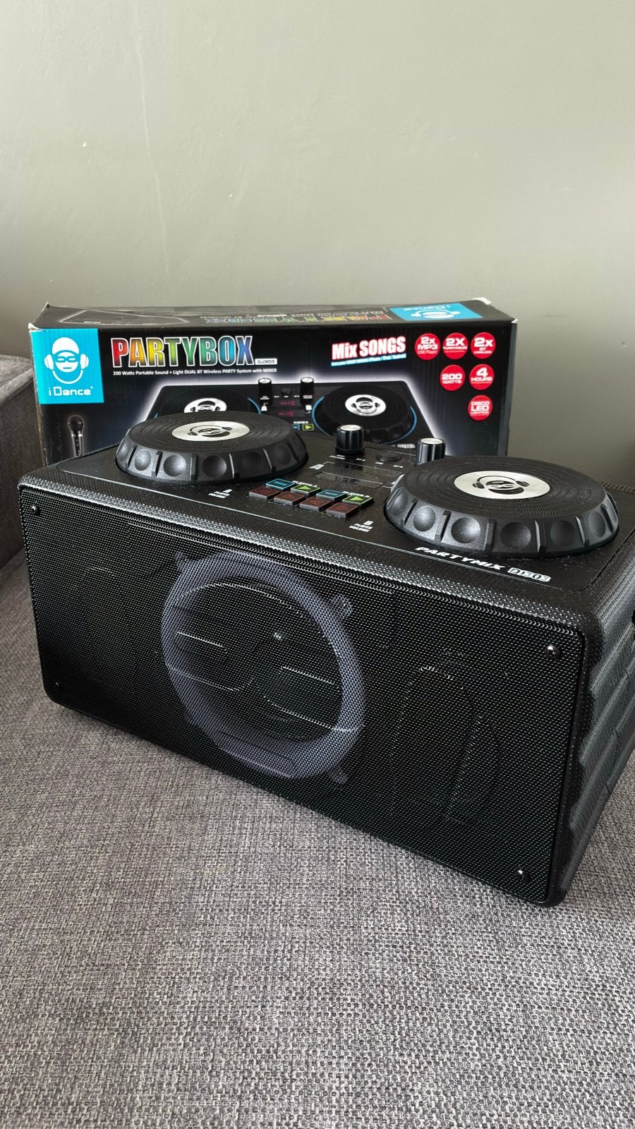 iDance Partybox DJ-set met Bluetooth en LED-verlichting, Ophalen of Verzenden, Zo goed als nieuw, Dj-set, Overige merken