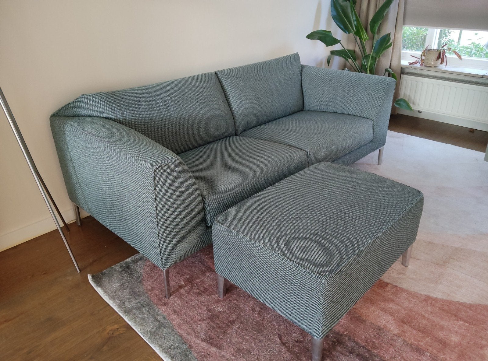 Pode Fold bank met hocke - unieke kleur mintgroen - Z.g.a.n., Huis en Inrichting, Banken | Bankstellen, Tweepersoons, 75 tot 100 cm