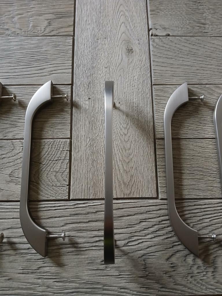 Set van 15 RVS Handgrepen Kastgrepen, Overige kleuren, Overige typen, Nieuw, Ophalen of Verzenden