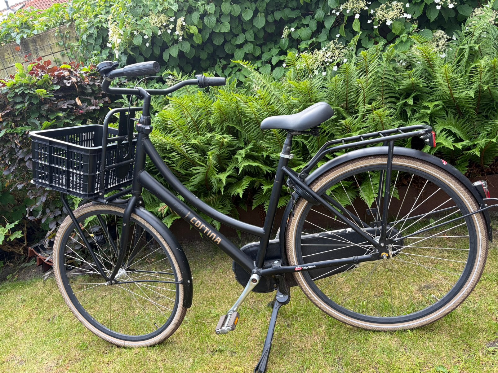 Cortina U4 D50 Jet Black Mat - Meisjes/Jongensfiets, Fietsen en Brommers, Fietsen | Dames | Damesfietsen, Gebruikt, Versnellingen