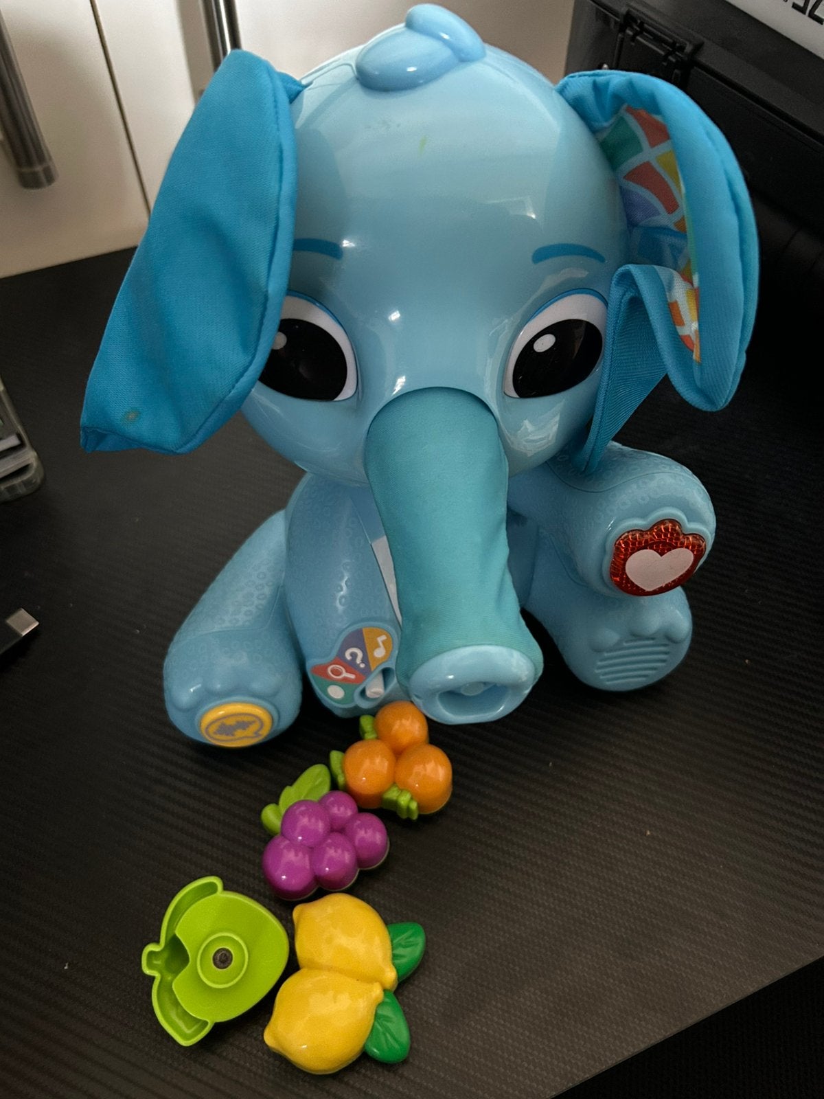 VTech interactieve Dierenvriendjes Kiekeboe Snuffelolifant, Ophalen, Zo goed als nieuw, 6 maanden tot 2 jaar