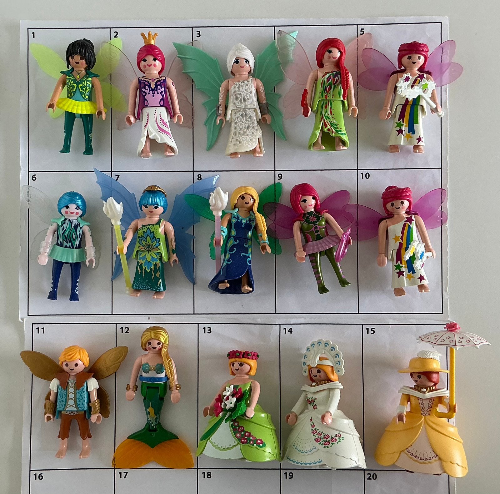 Playmobil prinsessen feeën zeemeermin, Ophalen of Verzenden, Gebruikt, Losse onderdelen, Figuren