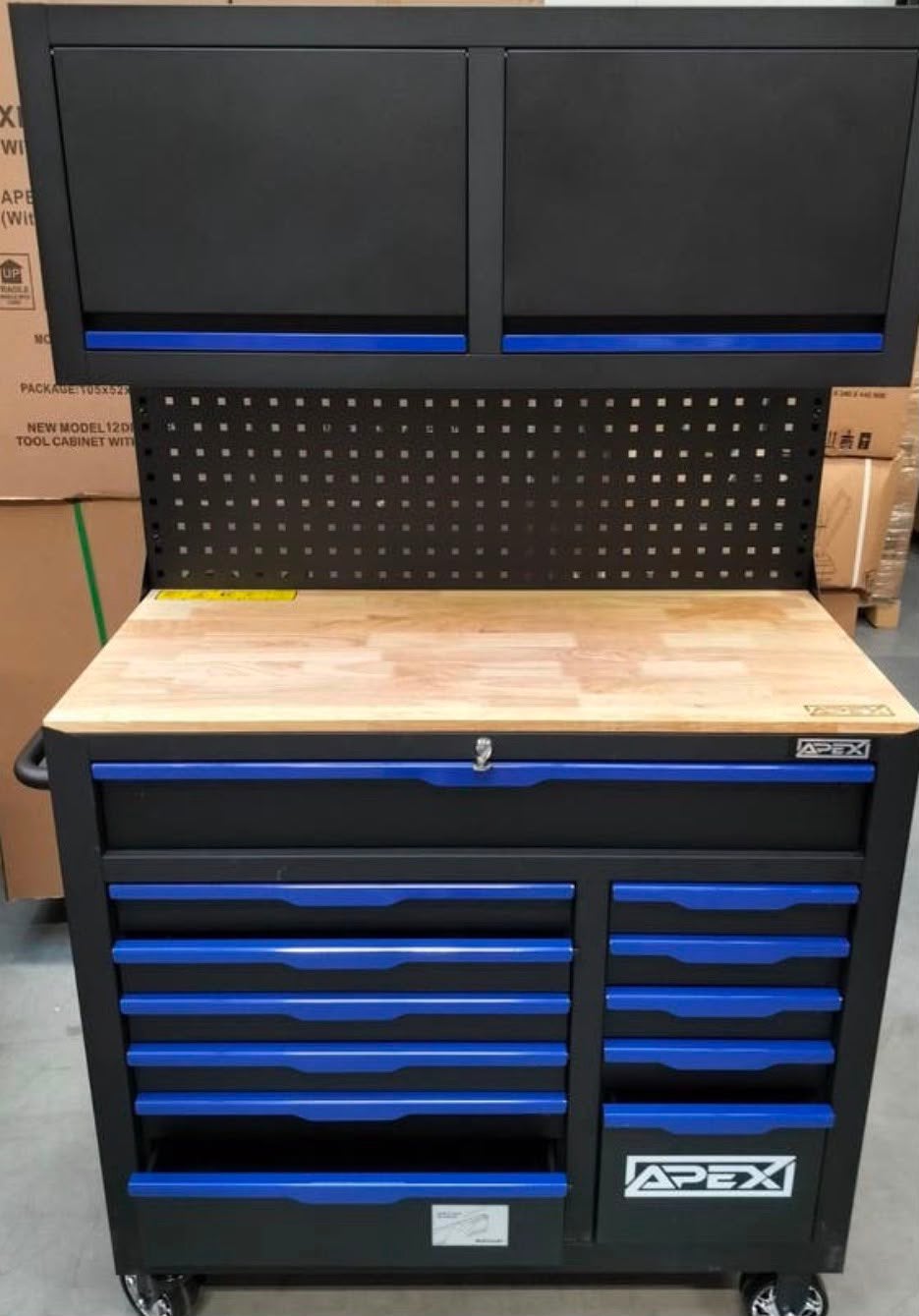 APEX Gereedschapswagen met Werkbank en Opbergkasten, Ophalen, Nieuw, Gereedschapsopslag, Overige merken