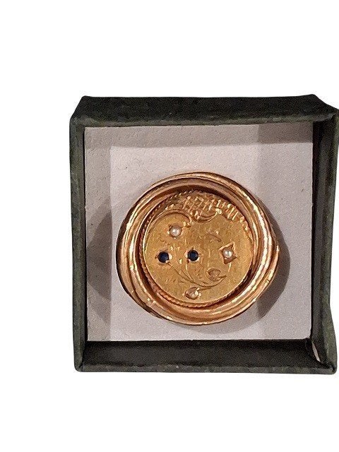 18 Karaat gouden brochespeldje., Gebruikt, Minder dan 4 cm, Ophalen of Verzenden, Goud
