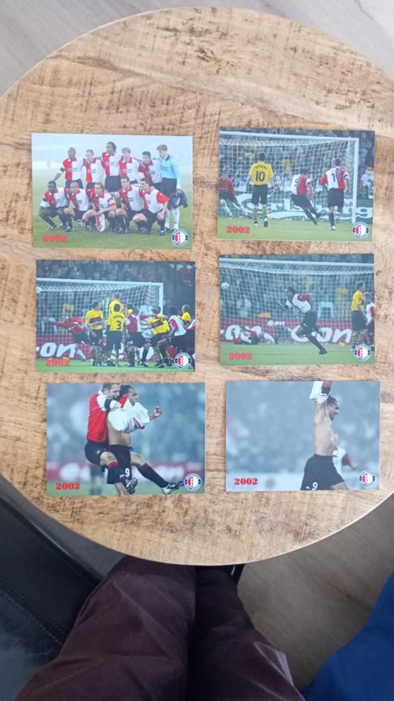 Feyenoord UEFA CUP 2002 foto serie., Verzenden, Zo goed als nieuw, Feyenoord