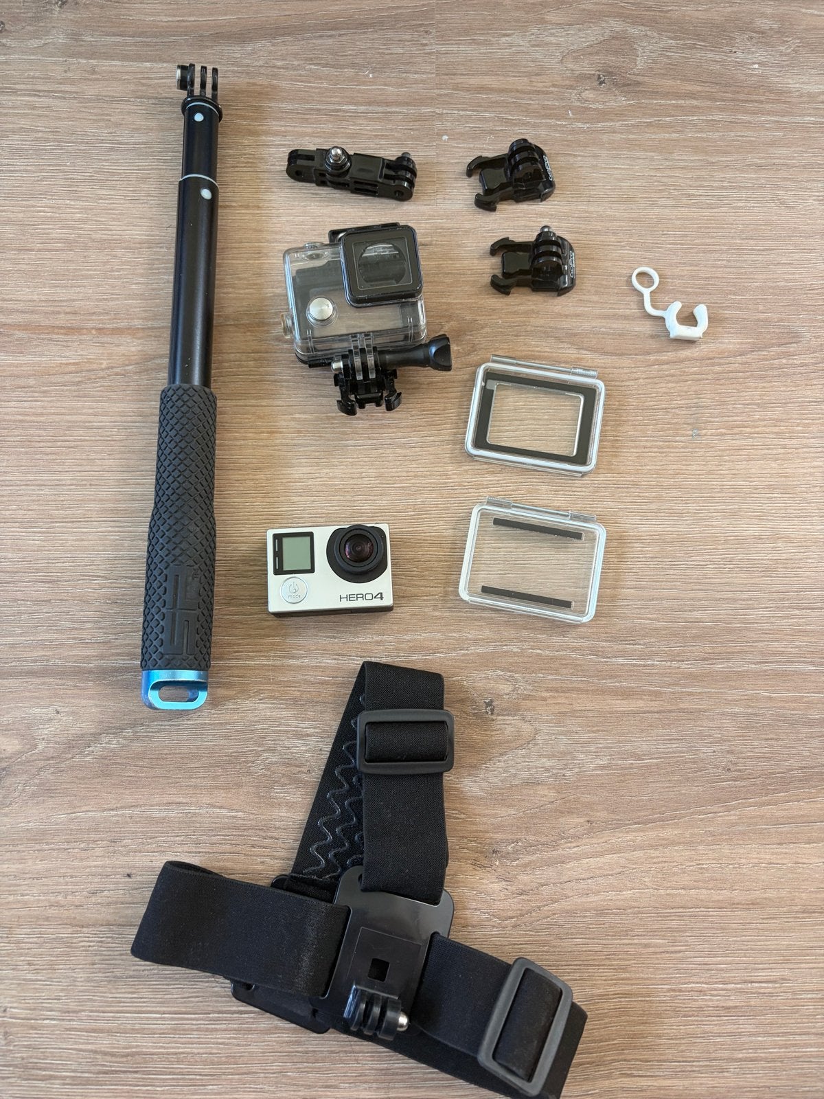 GoPro HERO4 met accessoires en selfiestick, Audio, Tv en Foto, Actiecamera's, Ophalen of Verzenden, Gebruikt, GoPro